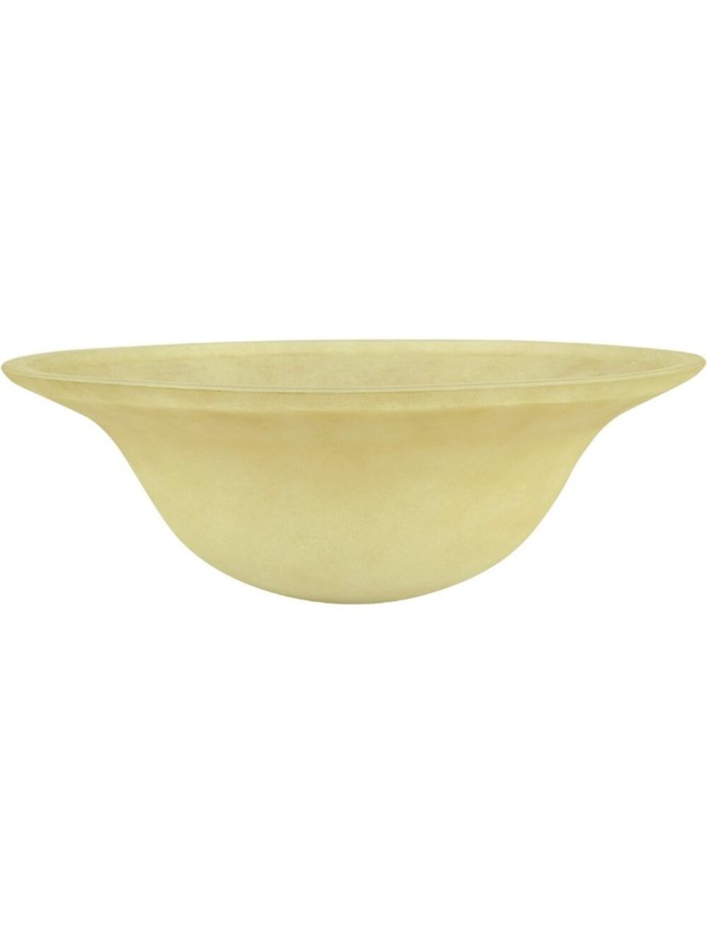 Transitional Amber Torchiere Glass Shade - 1-5/8" Fitter, 15-3/4" Diameter
